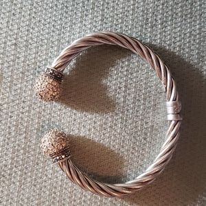 Silver & Diamond Cuff Bracelet